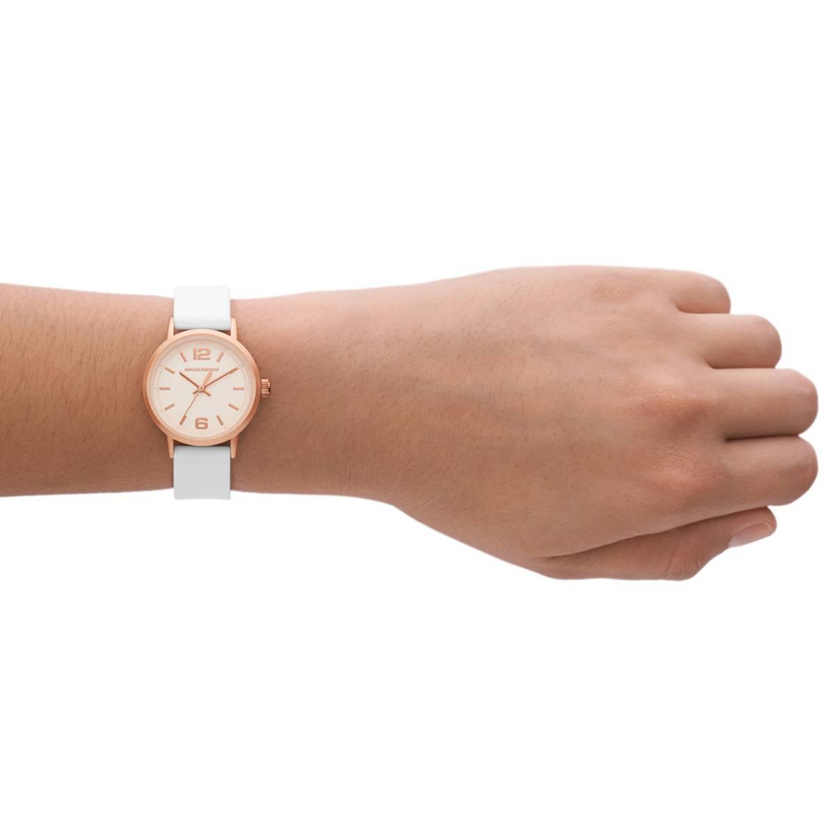 Womens Skechers Ardmore Mini White & Rose Watch - SR6228