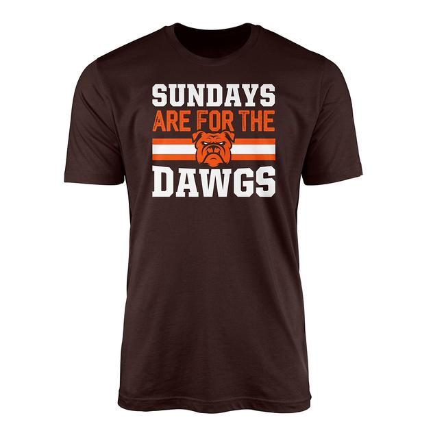 Mens Tailgate Cleveland Football For the Dawgs Short Sleeve Tee