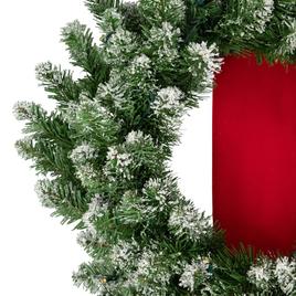 Northlight Seasonal Pre-Lit Flocked Wreaths on Ribbon - Set of 3