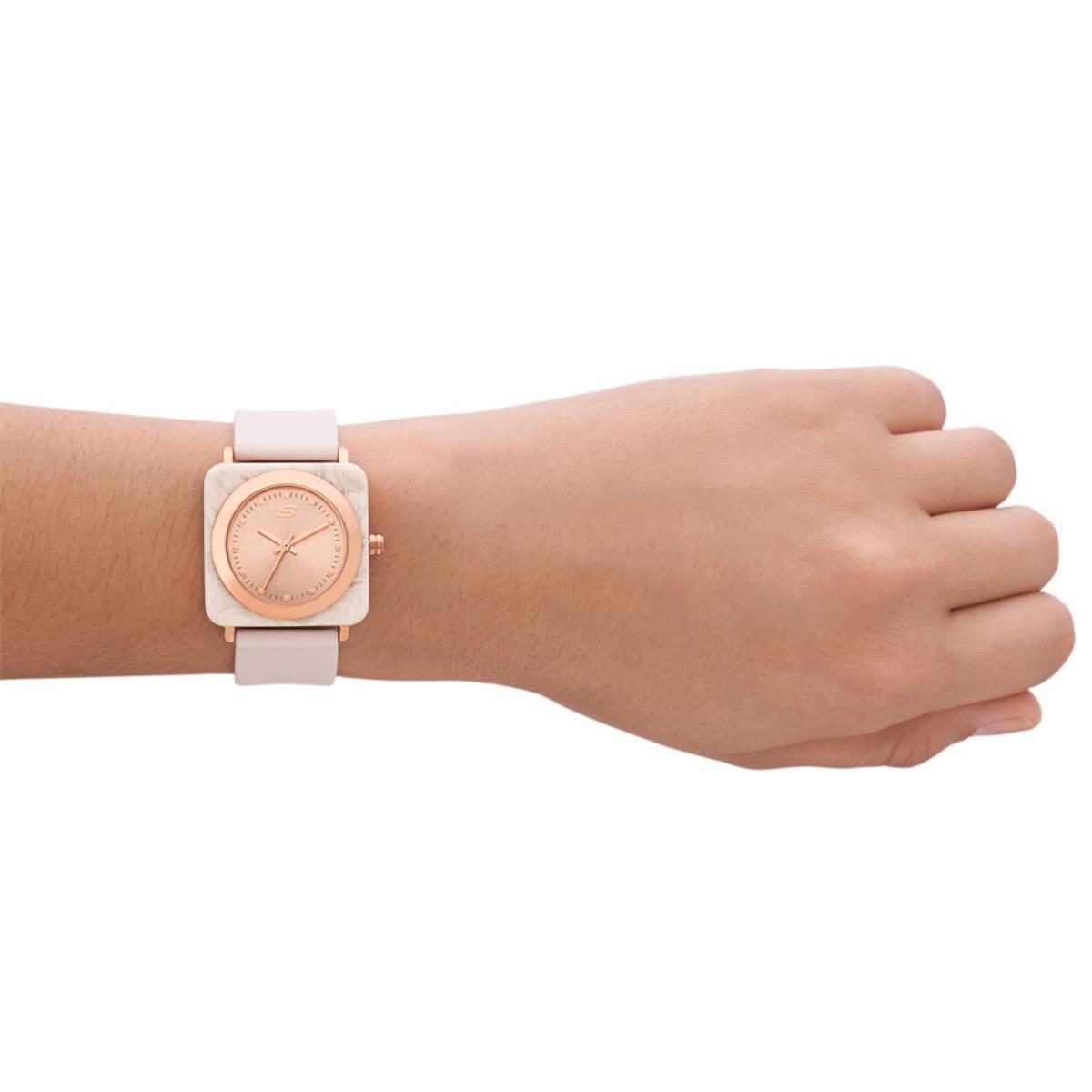 Womens Skechers Calabar Blush Square Watch - SR6209