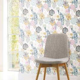 RoomMates® Pink Perennial Blooms Peel & Stick Wallpaper