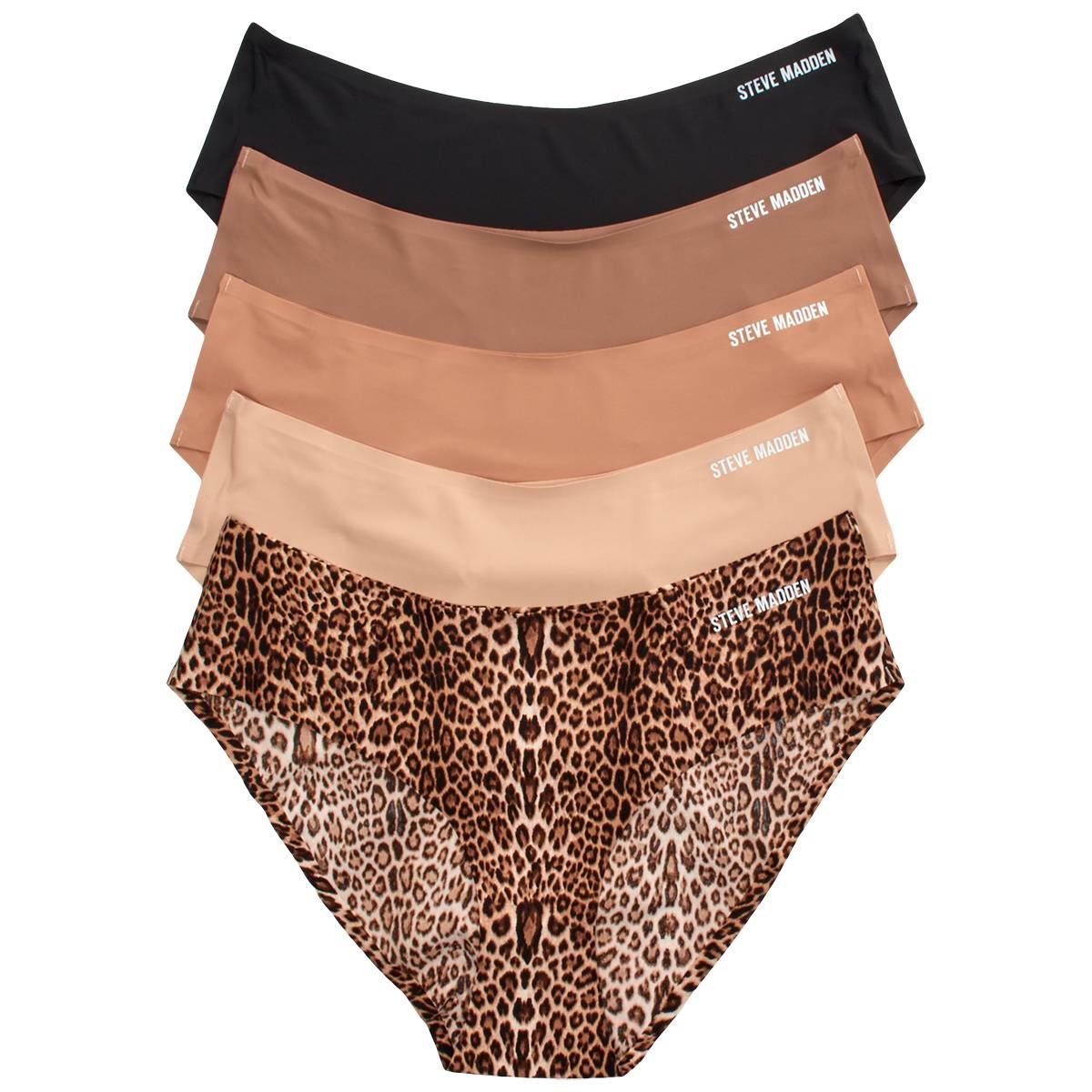 Womens Steve Madden 5pk. Laser Cut Hipster Panties SM64576D5