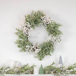 Northlight Seasonal 28in. Berry and Frosted Pine Christmas Wreath