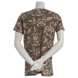 Plus Size Architect® Short Sleeve V Neck Abstract Floral Tee