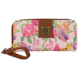 Womens Stone Mountain Le Beau Jardin Zip Around Wallet