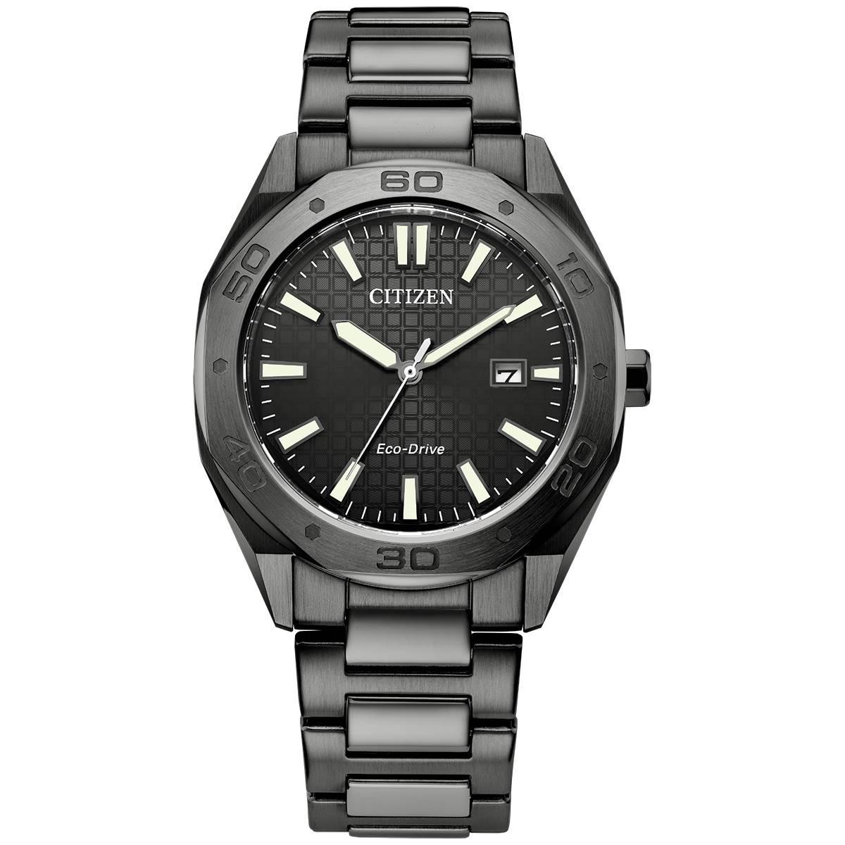 Mens Citizen(R) Odyn Grey Dial Bracelet Watch - BM7637-81H