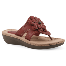 Womens Cliffs by White Mountain Cashlyn Wedge Thong Sandals