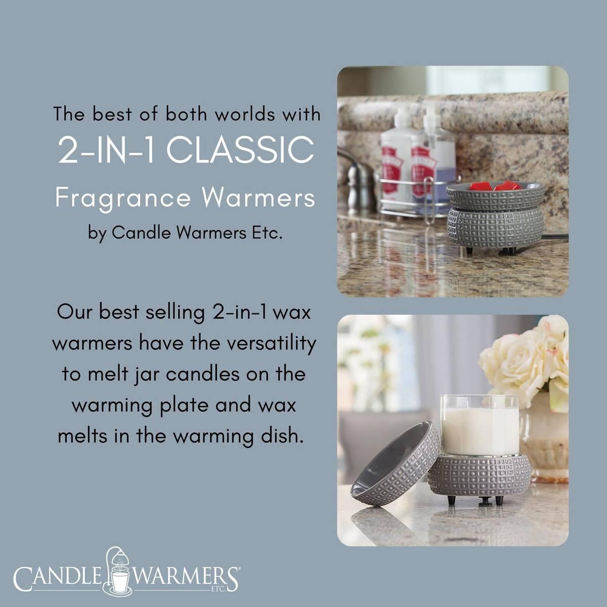 Candle Warmers Etc. Slate 2-in-1 Wax Warmer