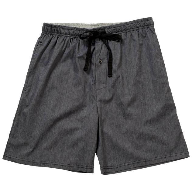 Mens Preswick & Moore® Stretch Woven Pajama Shorts - Charcoal