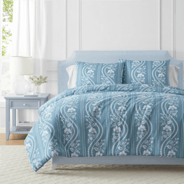 Martha Stewart Sophia Stripe Duvet Set