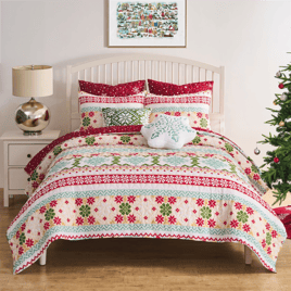 Greenland Home Fashions(tm) Novelty Winter Holiday Quilt Set