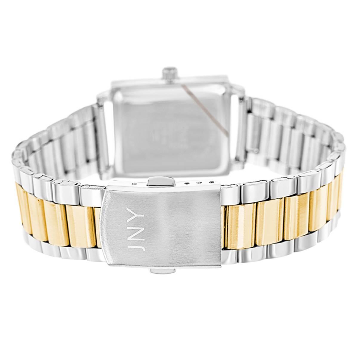 Womens Jones New York Two-Tone Rectangle Watch - 15185S-42-X34
