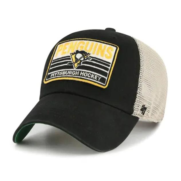 Mens '47 Brand Pittsburgh Penguins Four Stroke Clean Up Hat