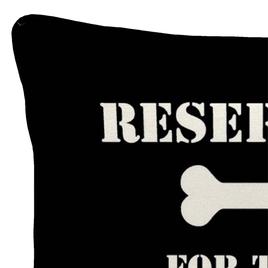 Jordan Manufacturing Reserved for the Dog Outdoor Throw Pillow