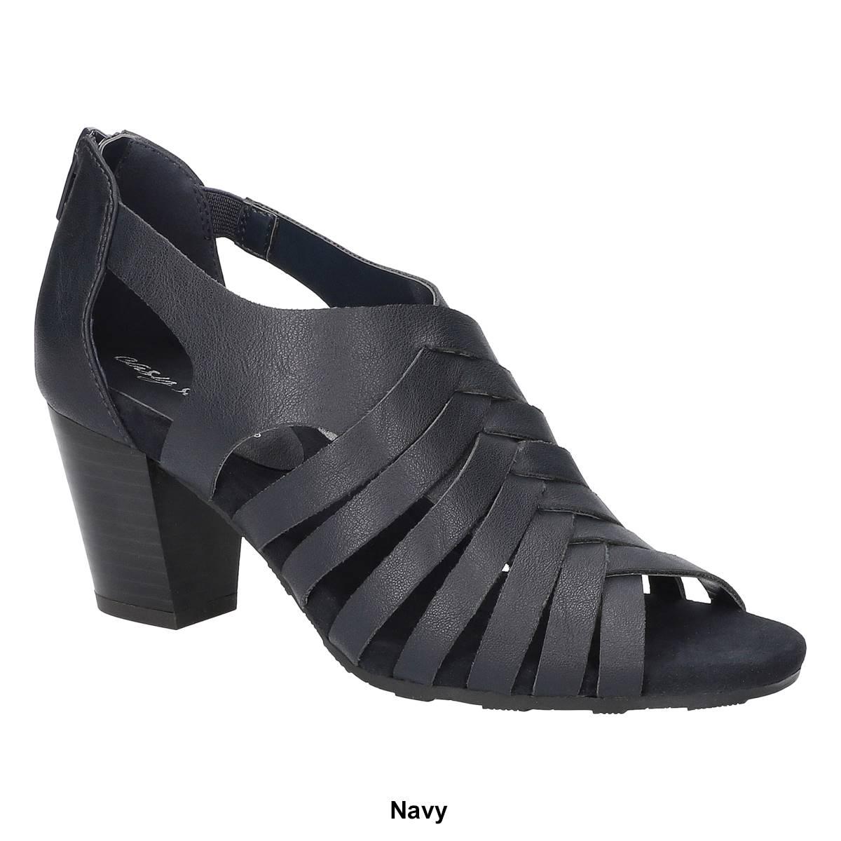 Womens Easy Street Vanni Block Heel Sandals