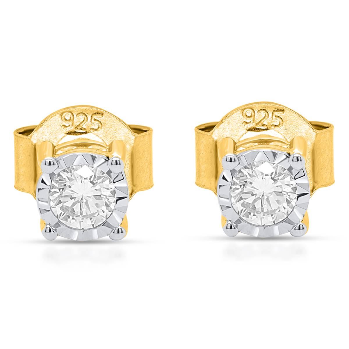 Nova Star® Yellow Gold 1/3ctw. Lab Grown Diamond Stud Earrings