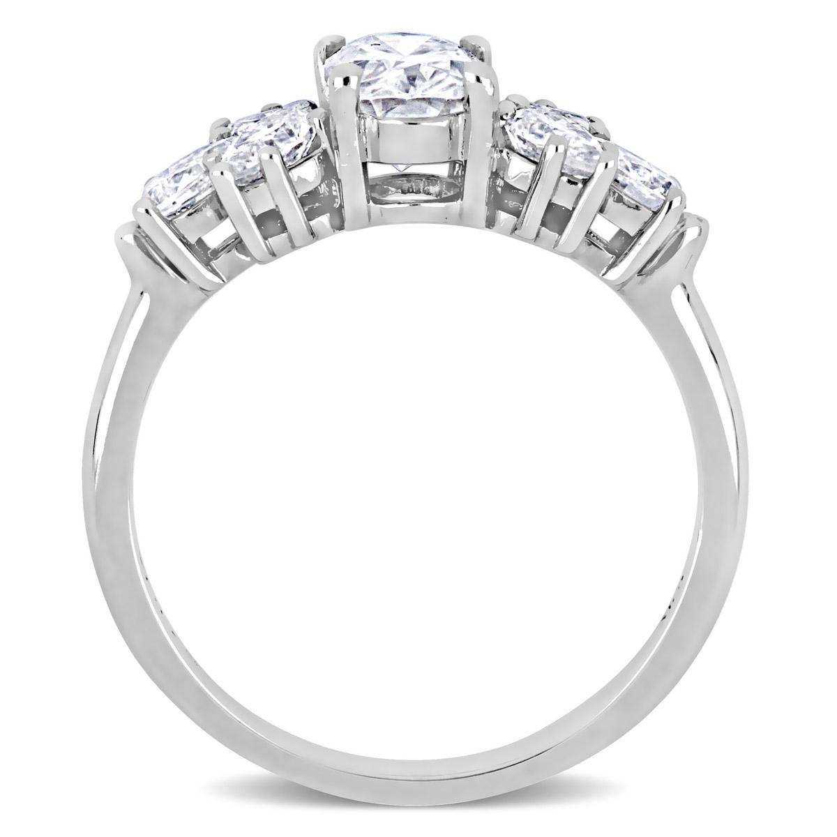 Gemstone Classics™ 10kt. White Gold 2ctw. Moissanite Ring