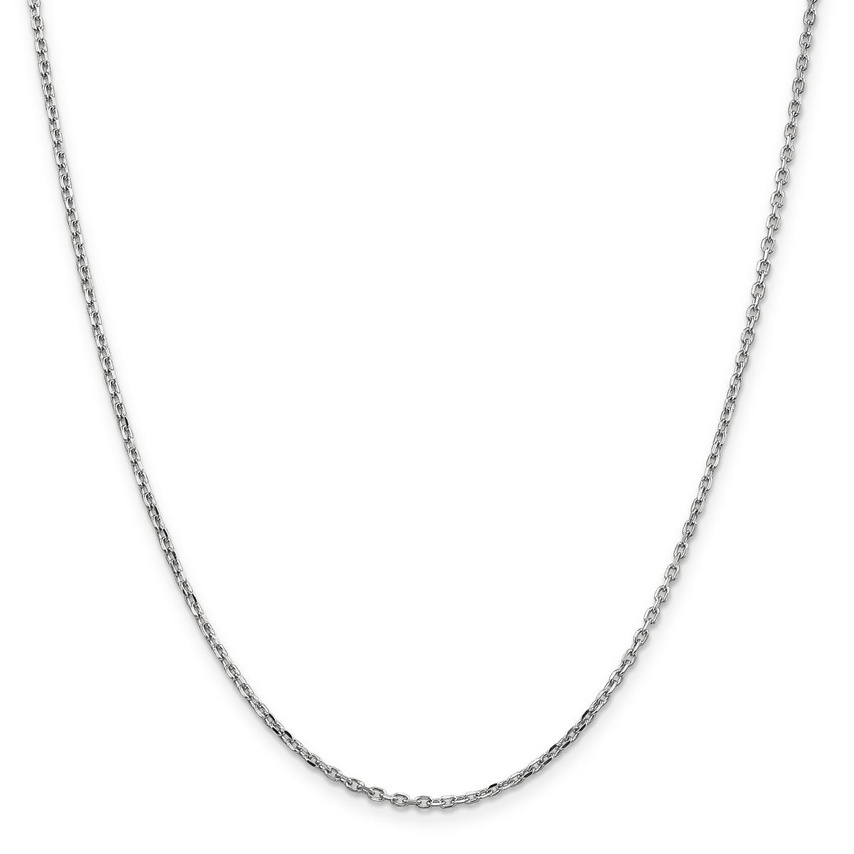 Gold Classics(tm)10kt. White 1.8mm 24in. Cable Chain Necklace