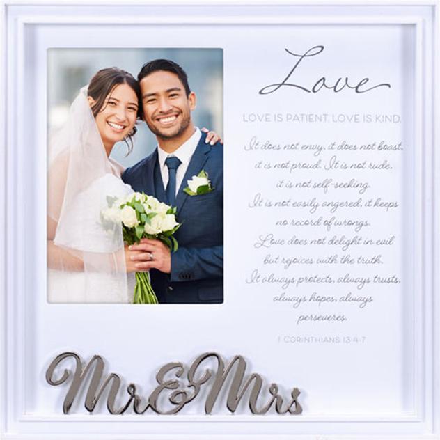 Malden Mr & Mrs. Metal Inset Frame - 5x7