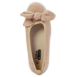 Womens Take A Walk Bow Skimmer Twin Gore Slip-Ons