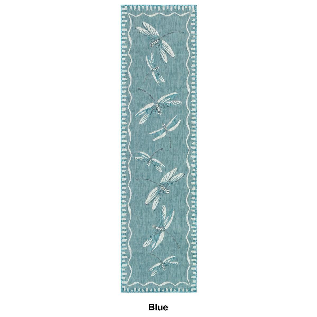 Liora Manne Carmel Dragonfly Indoor/Outdoor Runner