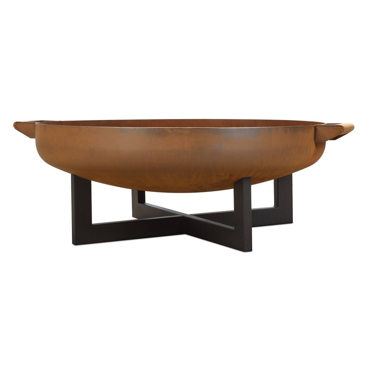 Real Flame La Porte 31" Round Steel Wood Burning Fire Pit