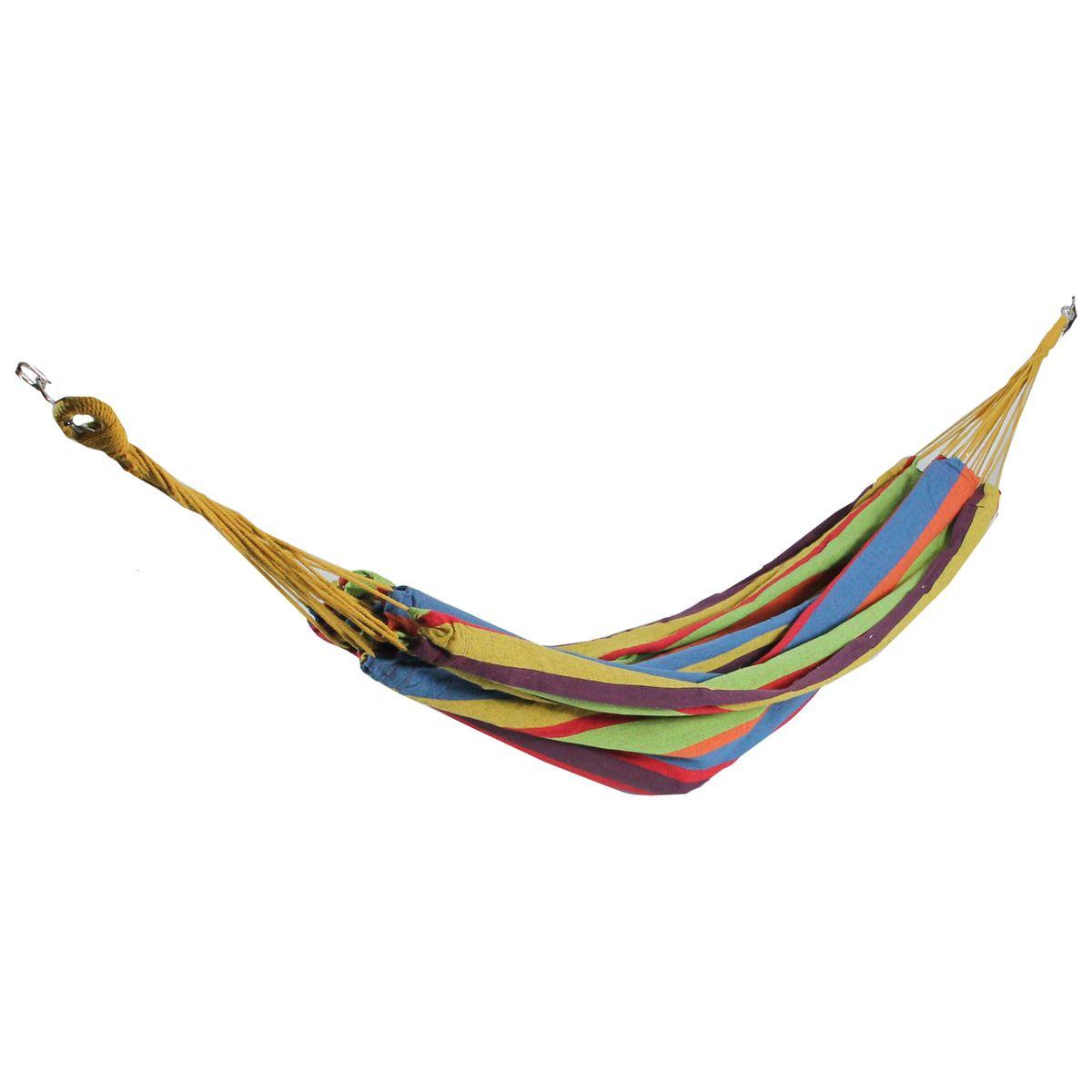 Northlight Seasonal 72in. Striped Cotton Double Brazilian Hammock