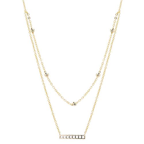 Fine Gold Plated & Cubic Zirconia Necklace