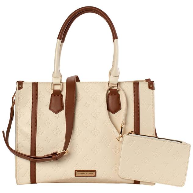 Adrienne Vittadini Embossed Box Tote