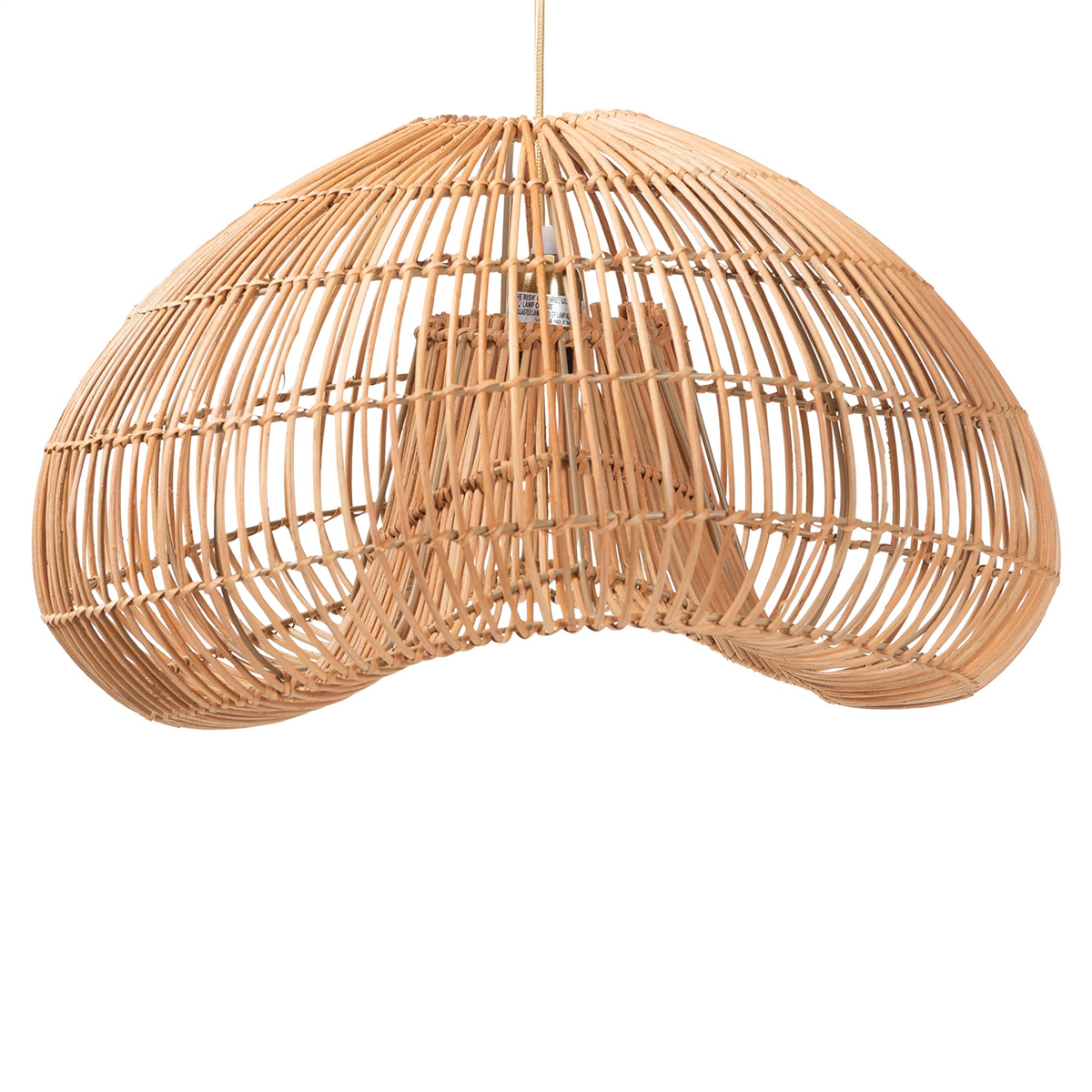 bali & pari Hansa Natural Rattan Pendant Lampshade