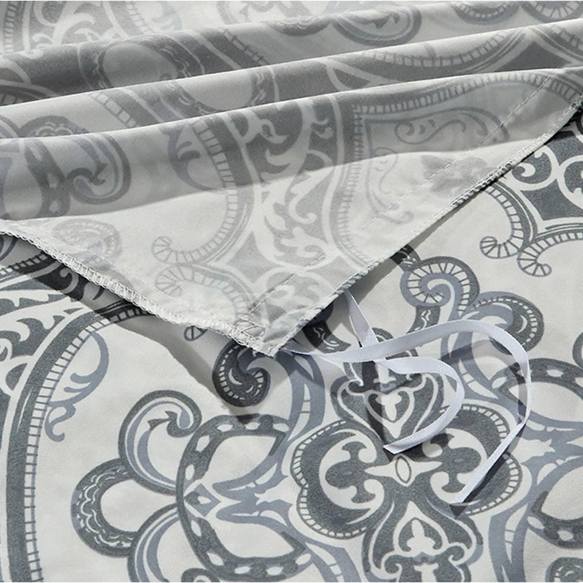 Bibb Home 1800 Series Damask 3pc. Duvet Cover Set