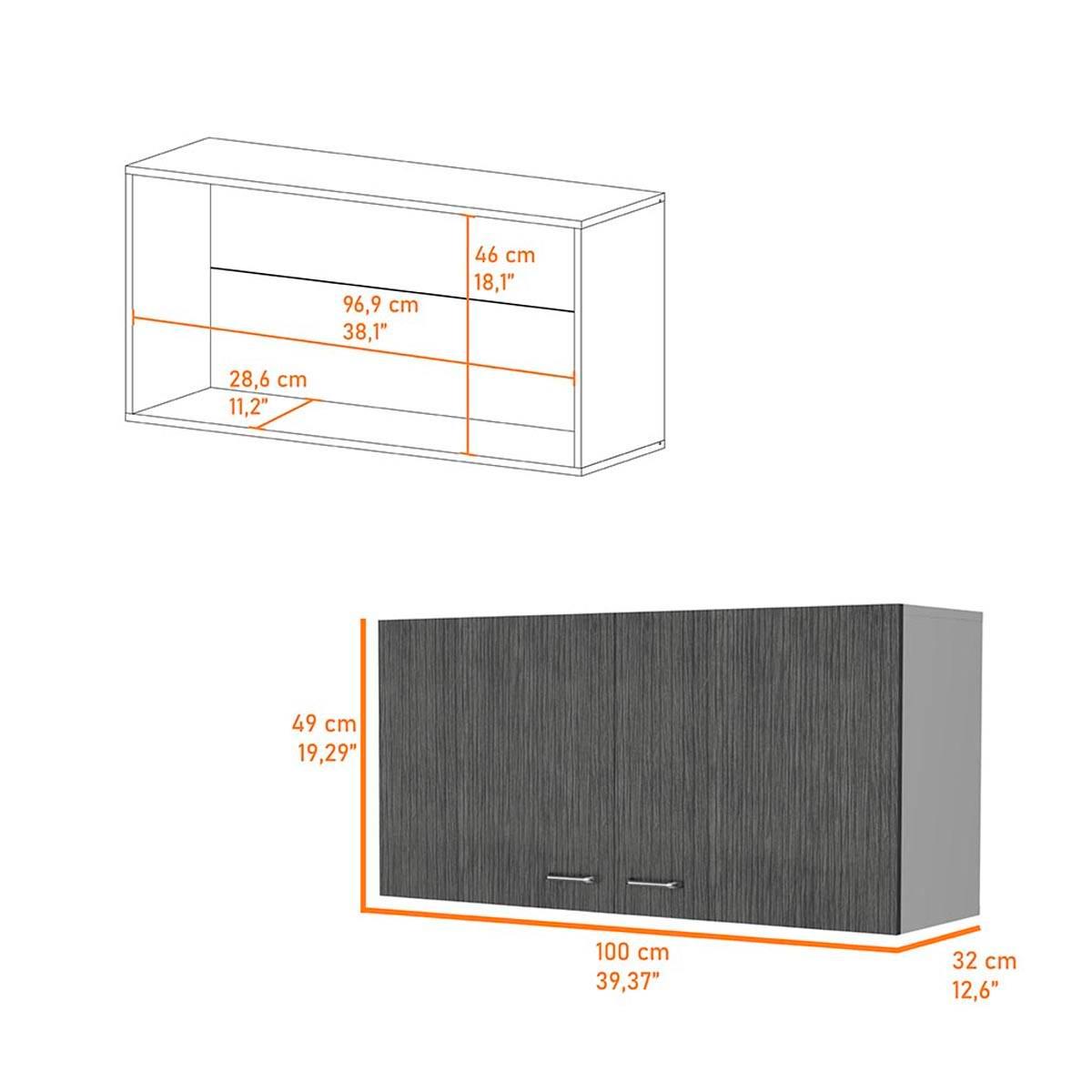 FM FURNITURE Oklahoma Wall Cabinet