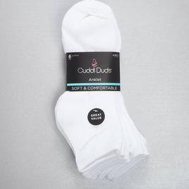 Womens Cuddl Duds(R) 6pk. Heather Ankle Socks