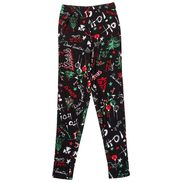 Girls (7-16) Jolie & Joy Christmas Graffiti Leggings