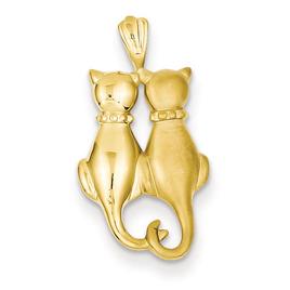 Gold Classics(tm) 14k. Polished Cats Pendant