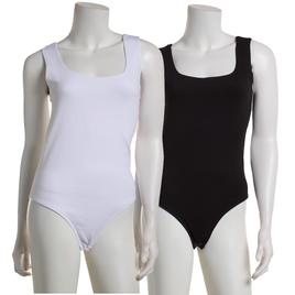 Juniors One Step Up 2pk. Square Neck Bodysuit
