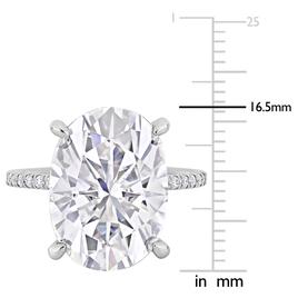 Gemstone Classics™ 10kt. White Gold Moissanite Engagement Ring