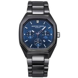 Mens Geoffrey Beene(R) Gunmetal Square Bracelet Watch - GBA0030GU