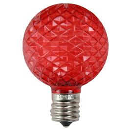 Northlight 25pk. Faceted LED G50 Red Christmas Replacement Bulbs