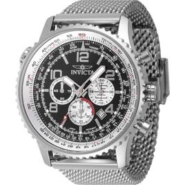Mens Invicta Ocean Voyage  Black Dial Quartz Watch - 47252