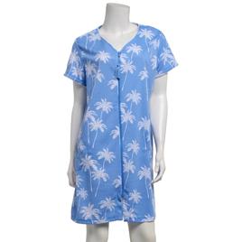 Petite Jasmine Rose Short Sleeve Palm Beach Zip Robe