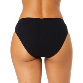 Womens Anne Cole Luna Snap Texture Mid Rise Swim Bottoms