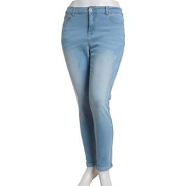 Junior Plus California Vintage High Rise 5 Pocket Skinny Jeans