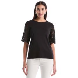 Womens Rafaella(R) Elbow Lace Sleeve Blouse