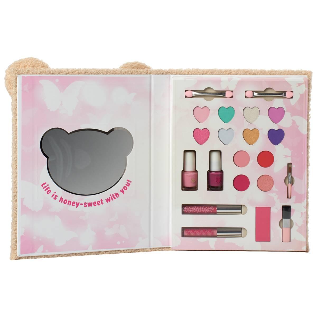 Girls Votum 21pc. Makeup Set in Fuzzy Bear Case