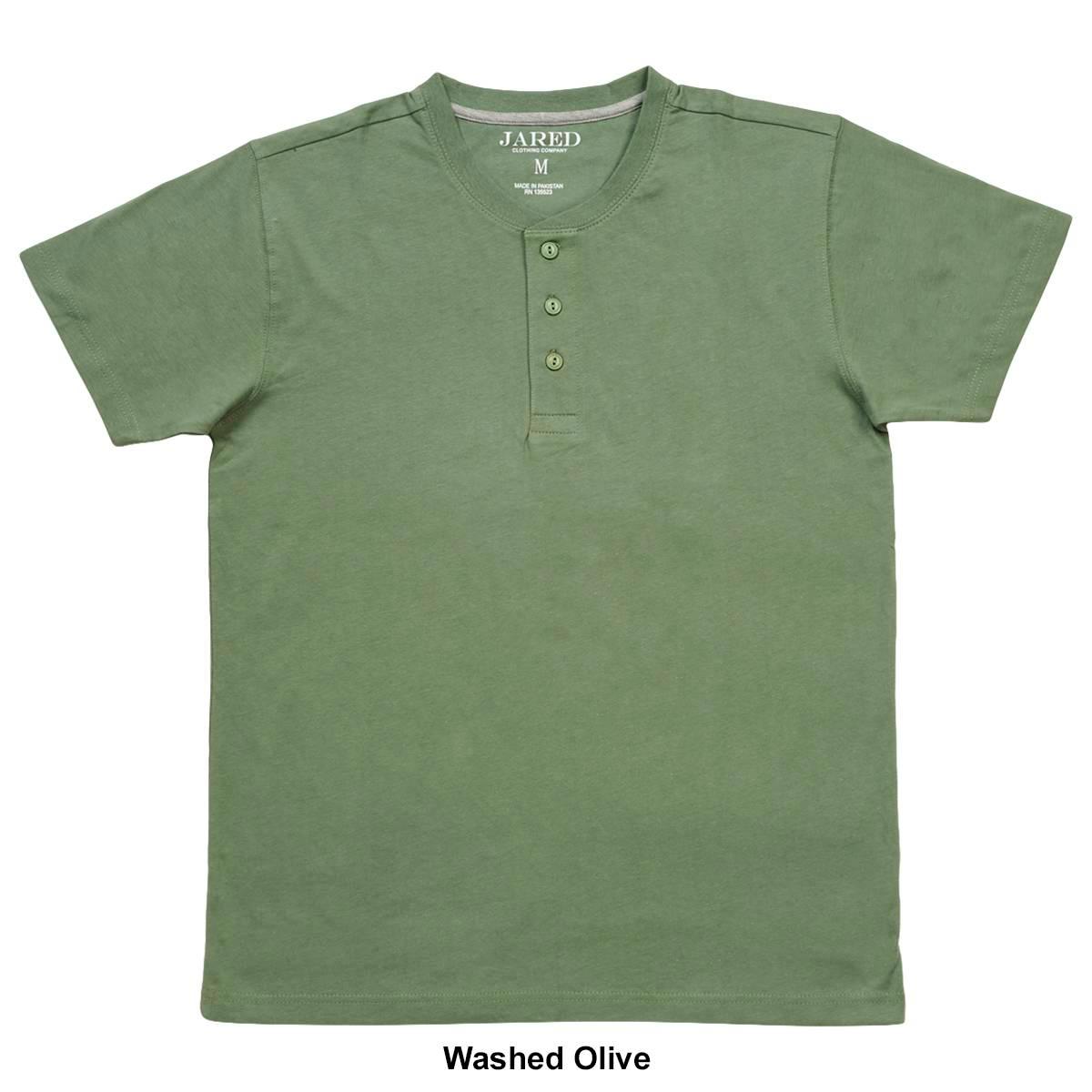 Young Mens Jared Short Sleeve Henley Tee