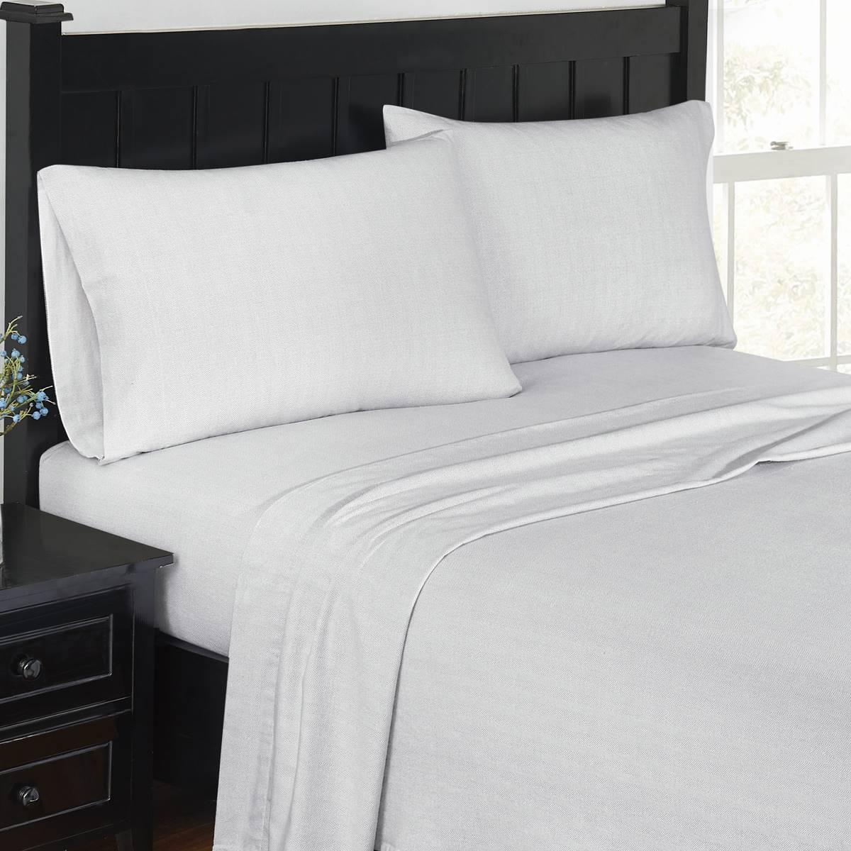 London Fog Herringbone Flannel Sheet Set
