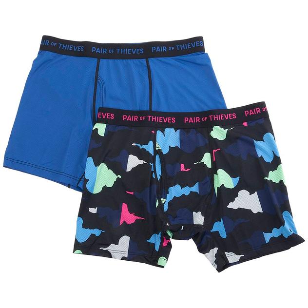 Mens Pair of Thieves 2pk. Camo & Solid Boxer Briefs