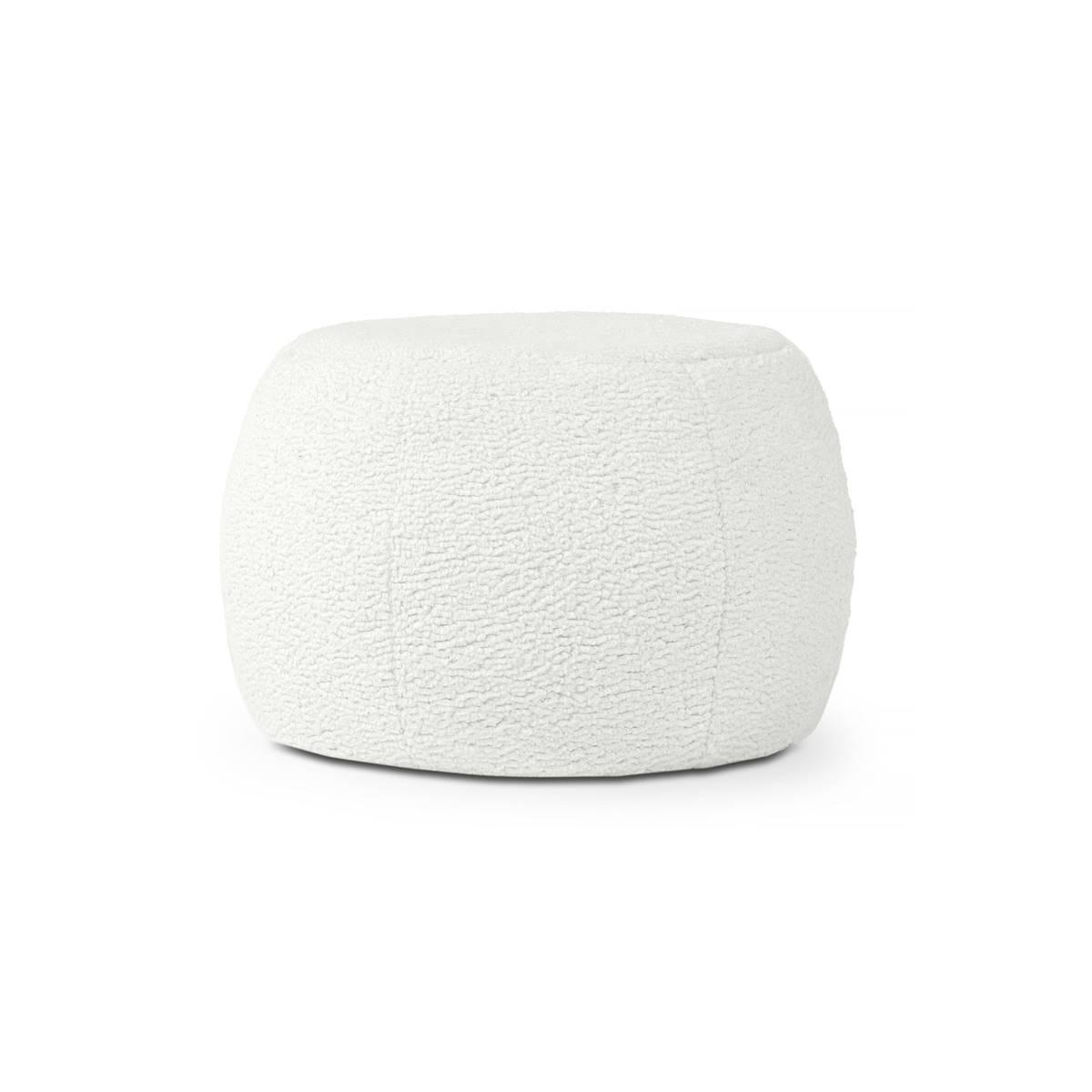 Jaxx Ellis Shearling Faux-Lamb Plush Ottoman Pouf