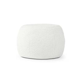Jaxx Ellis Shearling Faux-Lamb Plush Ottoman Pouf